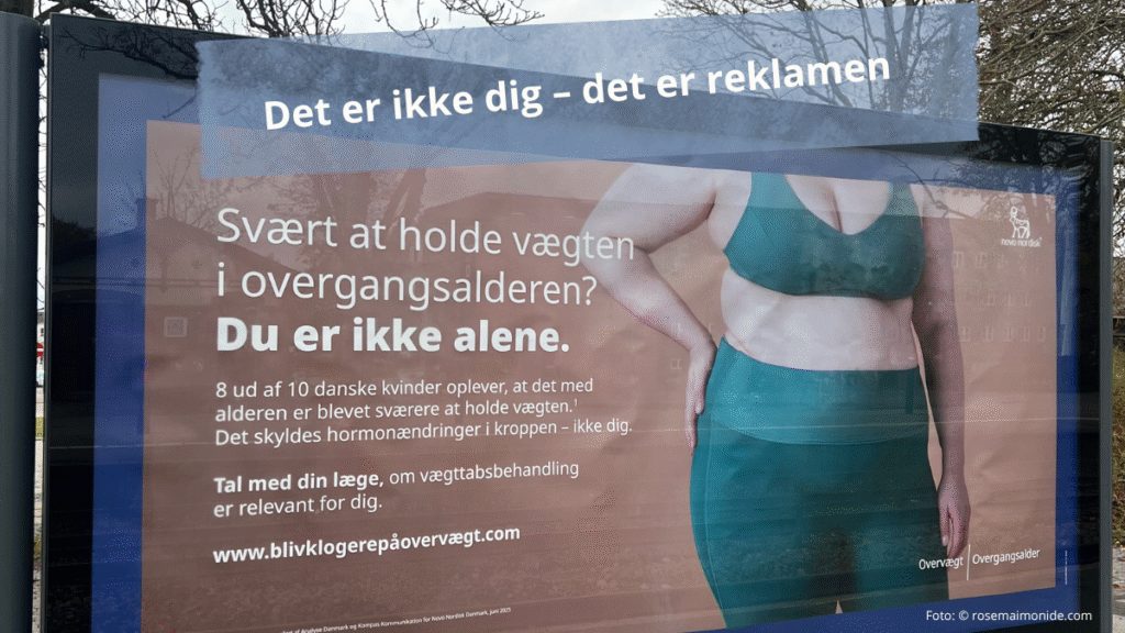 Novos reklame for Wegovy på Humlebæk Station
